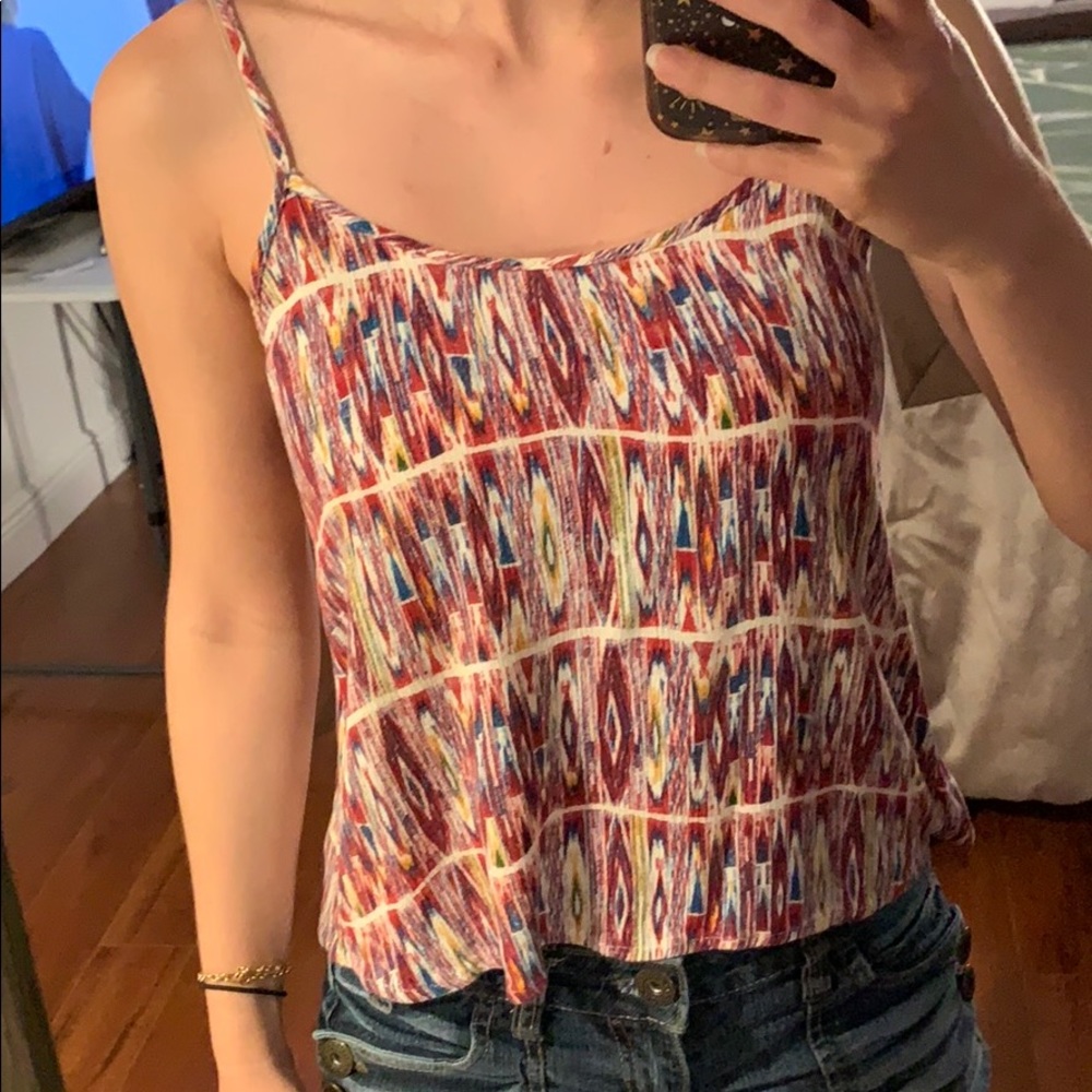Pattern multi color top